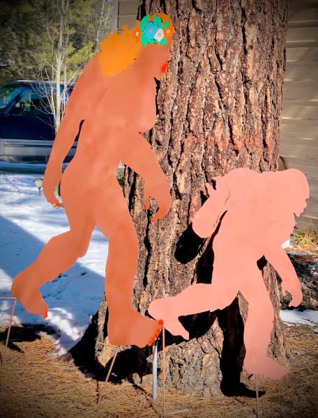 Mama Bigfoot and Child