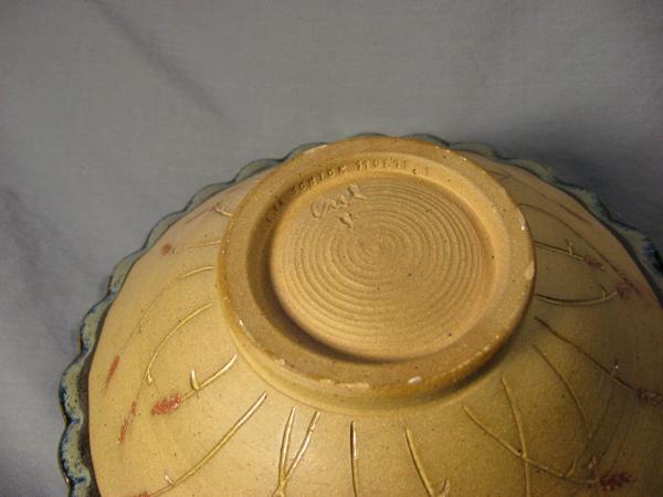 110513.D Fluted Bowl with Wheat Carving