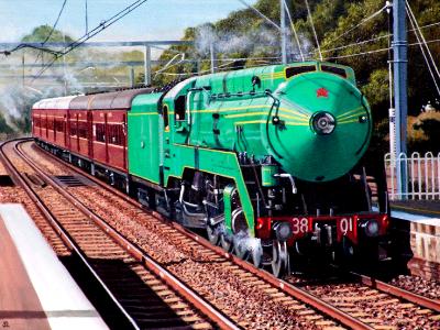 Locomotive 3801 at Banksia