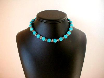 Carved Turquoise Necklace