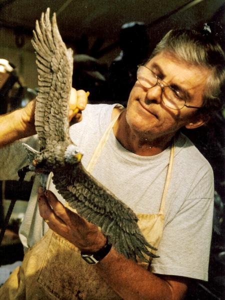Working on Eagle for Airforce Village 1 Sculpture