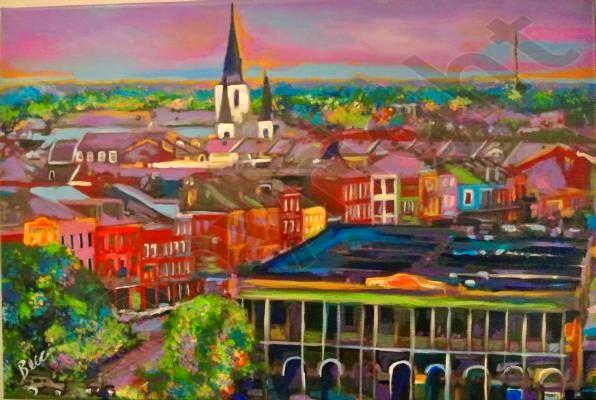 City view on higher ground