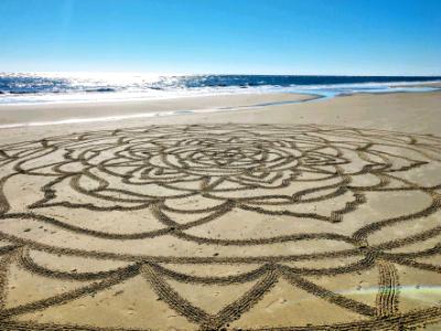 large scale sand mandala