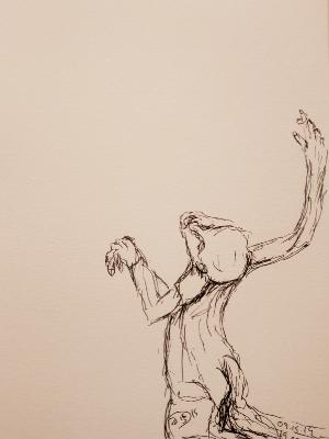On entering the Iglesia de Santa Maria de la Meza in Grazalema the artist flashed to a past life when he was, as he always ... On entering the Iglesia de Santa Maria de la Meza in Grazalema the artist flashed to a past life when he was, as he always ...