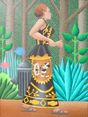 Mickey in Africa 36" x 48" Mickey in Africa 36" x 48"