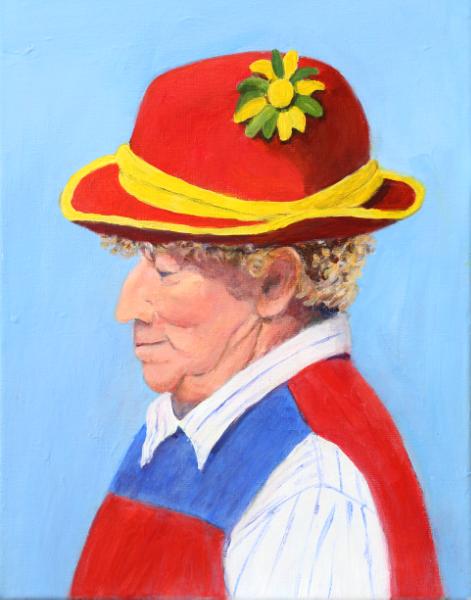 Man in a Red Hat