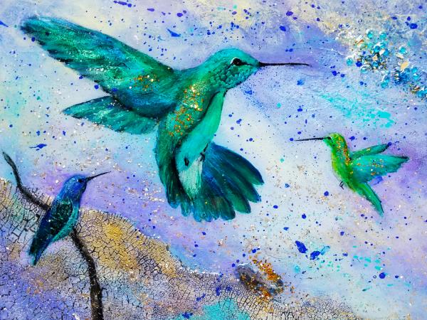 Hummingbirds in Flight