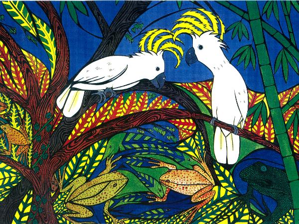 Cockatoos of Palau (sold)