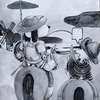 Snoopy Quixote, ink on paper, 20x20. 2019. Snoopy Quixote, ink on paper, 20x20. 2019.