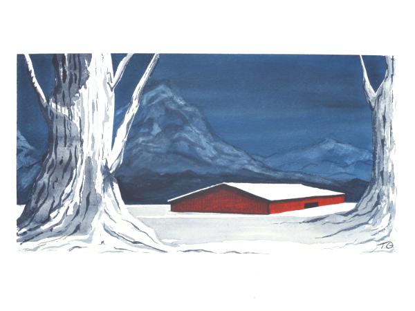 Winter Barn
