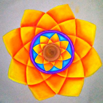 Sunflower inspired mandala