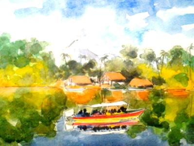 View of the jungle, 30cm x 40cm, 2014 View of the jungle, 30cm x 40cm, 2014