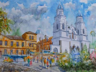 Sanctuary of El Quinche, 76cm x 56cm, 2016 Sanctuary of El Quinche, 76cm x 56cm, 2016