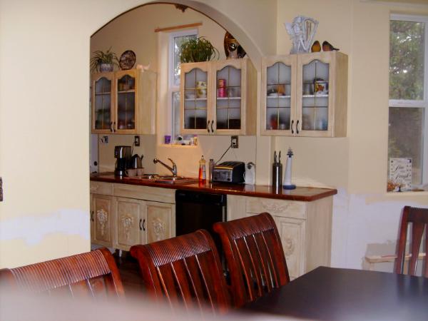 Refurbished Kitchen Cabinets Used To Be Purple 