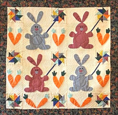 Bunnies with Pinwheels Bunnies with Pinwheels