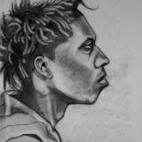 Justin, Charcoal Profile