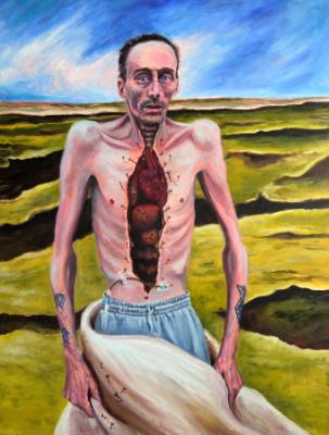 Broken Lungs (after Frida Kahlo)