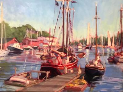 Camden Harbor 24x36"oil sold Camden Harbor 24x36"oil sold