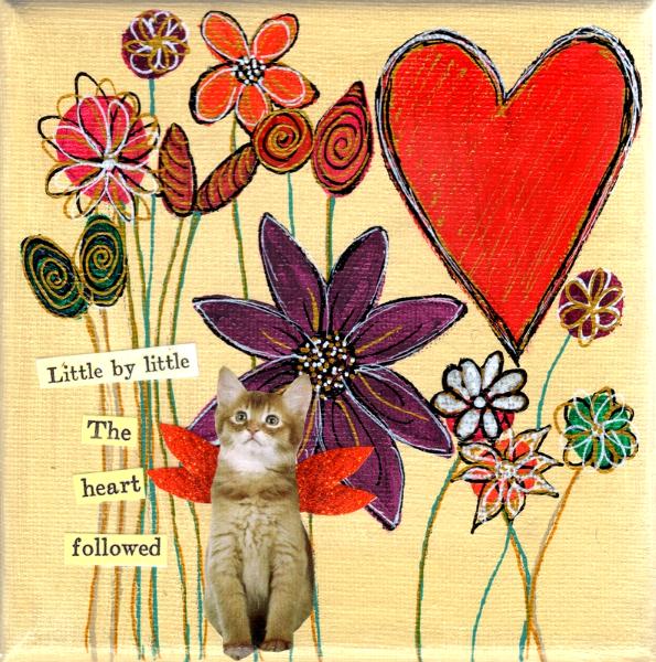 4x4 inch Acrylic Whimsical Kitty