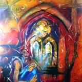 Lost Soul - Acrylic and Spraypaint on 152 x 120 cm Box Canvas