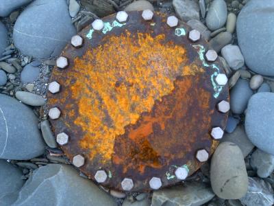 A sewer pipe lid A sewer pipe lid