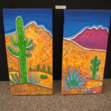 Saguaro View Dyptich SOLD
