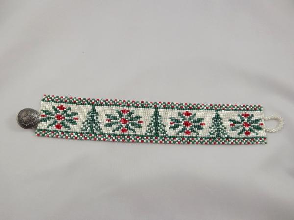 B-10 snowflakes & Christmas tree bracelet