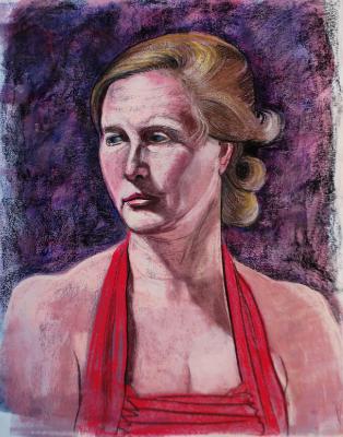 Signe, Pastel Portrait Signe, Pastel Portrait