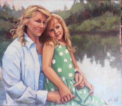 Grace and Sarah 26x30 oil Grace and Sarah 26x30 oil
