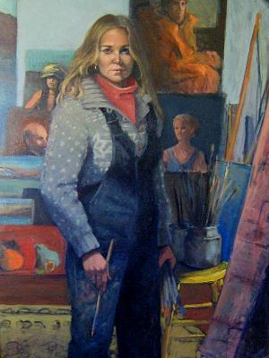 Self Portrait, 2004 44x72" sold Self Portrait, 2004 44x72" sold