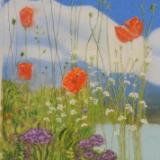 Poppies 17 1/2W  x  19 H