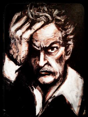 Jack Barrymore: Caught Between, ink on paper, 9x12. 2015.