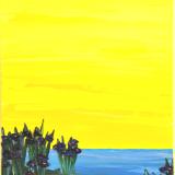 Out of the Water Series 15 X 30 Acrylic on Canvas board Embellished prints available 