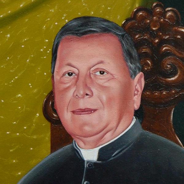 Oil portrait of Father JOSE CONDE, 50cm x 60cm, 2016