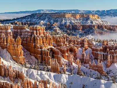Bryce Canyon Winter Fog Panorama (Click for full width) Bryce Canyon Winter Fog Panorama (Click for full width)