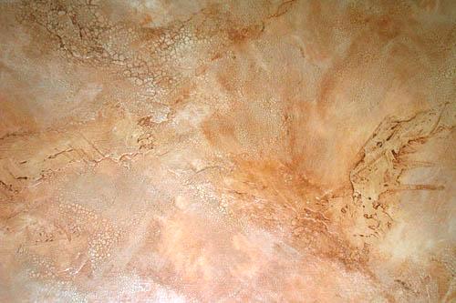 Plaster and crackle finish