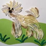 Wheaten Terrier quilled greeting card