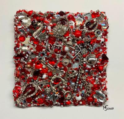 Red Square Black - Unframed - Sold Red Square Black - Unframed - Sold