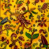 Indienne Flowers with Dog Creature