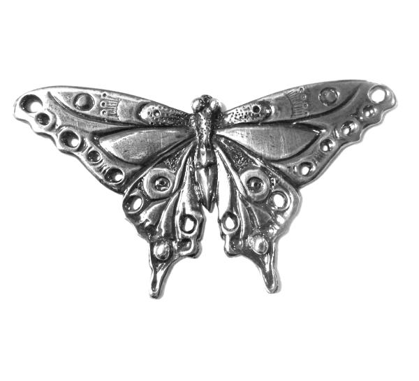 Butterfly Brooch Art Nouveau original artistisan design pewter butterfly pin