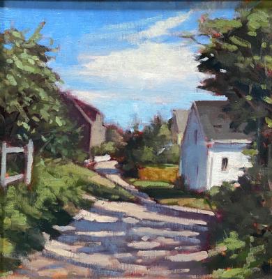 Monhegan Village 12x12" oil Monhegan Village 12x12" oil
