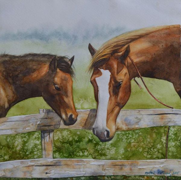 Equine motherhood, 27cm x 27cm, 2015