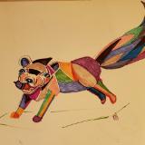 Animals in Abstract and Geometric Form (Sharpies)