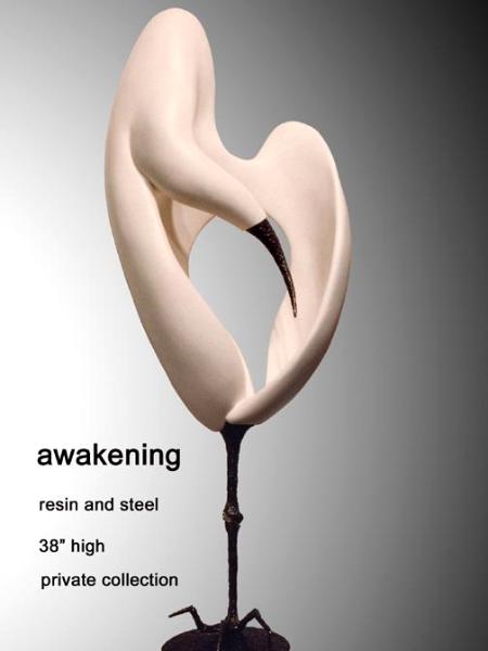 awakening | steel & resin | 38" tall