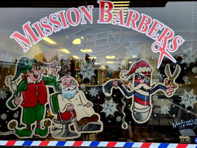 Barbershop elf and pole
