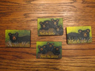 Primitive Black Bear Magnets Primitive Black Bear Magnets