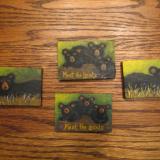 Primitive Black Bear Magnets