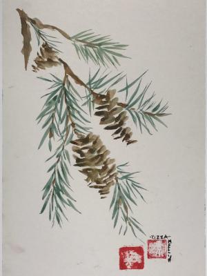 Spruce Branch 16x20"(private collection) Spruce Branch 16x20"(private collection)