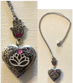 Lotus Heart locket 