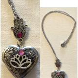 Lotus Heart locket 